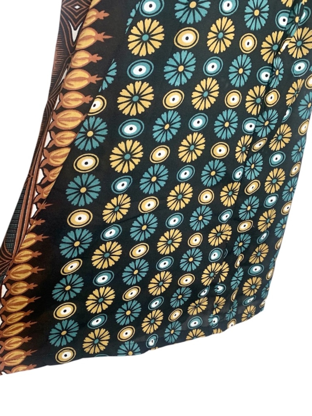 Earthbound Trading Co. Wide Leg Boho Pants High Rise Floral Geo XL - Picture 4 of 8